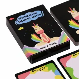 Custom Affirmation Flashcards Memory Card Game For Self-talk